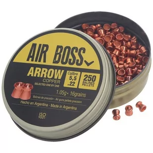 Apolo - Śrut do wiatrówki Air Boss Arrow Copper  - 5.50 mm - 250 szt - E30100 - Amunicja do wiatrówek - miniaturka - grafika 1