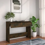 Konsole i sekretarzyki - shumee Stolik konsolowy przydymiony dąb 100x35x76,5 cm płyta - miniaturka - grafika 1