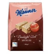 MANNER Bratapfel-Zimt Wafelki Ciastka Pieczone Jabłko z Cynamonem 185g