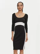 Sukienki - Calvin Klein Sukienka codzienna K20K207469 Czarny Slim Fit - miniaturka - grafika 1