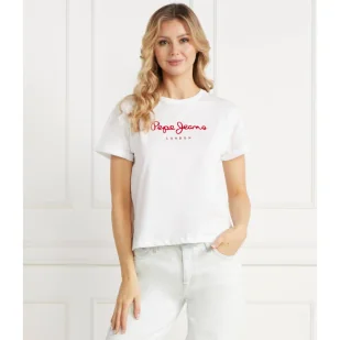 Pepe Jeans London T-shirt HELGA | Regular Fit - Koszulki i topy damskie - miniaturka - grafika 1