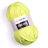 Pasmanteria - Gruba włóczka tunelowa, sznurek YarnArt Cord Yarn nr 755 jasny zielony 250g - miniaturka - grafika 1