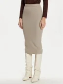 Spódnice - Vero Moda Spódnica ołówkowa Fantastic 10320638 Szary Slim Fit - miniaturka - grafika 1