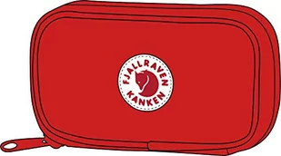 FJÄLLRÄVEN Fjallraven Knken Travel Wallet portfel dla dorosłych, unisex, czerwony, rozmiar uniwersalny F23781 - Portfele - miniaturka - grafika 1