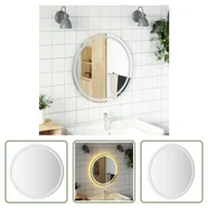 Lustra - Lustro łazienkowe LED 70 cm okrągłe The Living Store - miniaturka - grafika 1