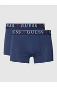 Majtki damskie - Obcisłe bokserki z elastycznym pasem w zestawie 3 szt. model BRIAN HERO - Guess - miniaturka - grafika 1