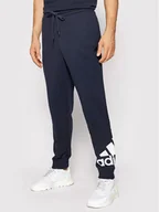Spodnie sportowe męskie - Adidas Spodnie dresowe Essentials GK8979 Granatowy Regular Fit - miniaturka - grafika 1