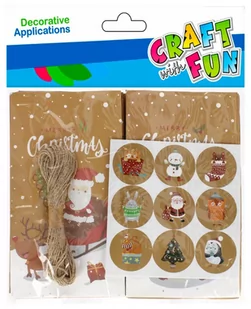 Craft with Fun Zestaw kreatywny Kalendarz Adwentowy 501462 - Opakowania i torebki na prezenty - miniaturka - grafika 1