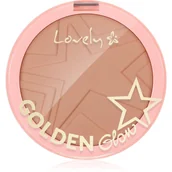 Pudry do twarzy - Lovely Lovely Golden Glow Rozświetlający Bronzer do Twarzy 4 LOV-3383 - miniaturka - grafika 1