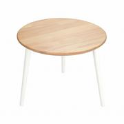 Ławy i stoliki kawowe - Okrągły stolik kawowy, drewniany. Stolik z drewna bukowego - miniaturka - grafika 1