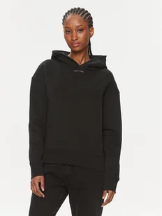 Calvin Klein Bluza Metallic Micro Logo K20K206960 Czarny Relaxed Fit - Bluzy damskie - miniaturka - grafika 1