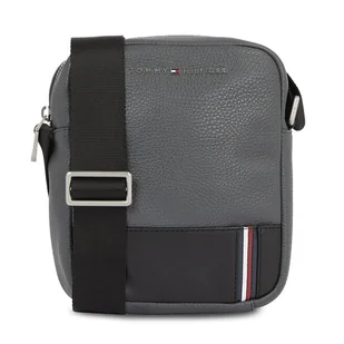 Saszetka Tommy Hilfiger Th Central Mini Reporter AM0AM12449 Szary - Torby męskie - miniaturka - grafika 1