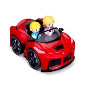 Samochody i pojazdy dla dzieci - Bburago, Ferrari, auto Aperta z figurkami, czerwone, 81006 - miniaturka - grafika 1