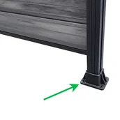 Ogrodzenia - Wspornik fundamentowy 68x68 mm do ogrodzenia - miniaturka - grafika 1