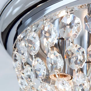 Lampa sufitowa Plafond, chrom/przezroczysta, Ø47cm - Lampy sufitowe - miniaturka - grafika 3