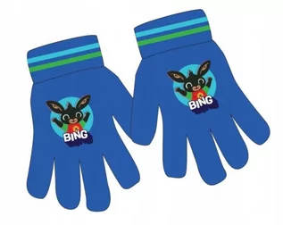 Rękawiczki - Rękawiczki zimowe Bing niebieskie - grafika 1