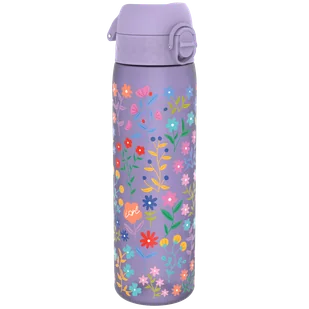 ION8, Kwiatki, bidon z ustnikiem, fioletowy, 500 ml - Bidony dla dzieci - miniaturka - grafika 1