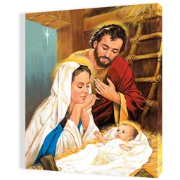 Obraz religijny na płótnie Święta Rodzina - Ikony i obrazy sakralne - miniaturka - grafika 1