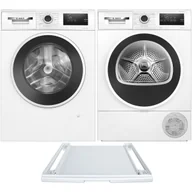 Zestawy AGD - Zestaw AGD Bosch Serie 4 Pralka WAN240MHPL 9kg + Suszarka WTH8529GPL 8kg + Łącznik WTZ27400 - miniaturka - grafika 1