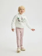 Spodnie i spodenki dla dziewczynek - Reserved - Ocieplane legginsy - fioletowy - miniaturka - grafika 1
