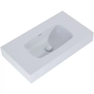 Elita Dimple umywalka 80,6x46 cm ścienna prostokątna stone mat 168853 - Umywalki - miniaturka - grafika 1