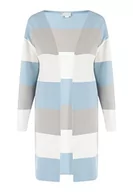 Swetry damskie - NAEMI Damski sweter z dzianiny 25825338-NA01, jasnoniebieski, wielokolorowy, M/L, Jasnoniebieski, wielokolorowy, M-L - miniaturka - grafika 1