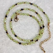 Naszyjniki - Naszyjnik choker oliwin kamienie naturalne trendy / StoneLab - miniaturka - grafika 1