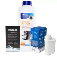 Akcesoria i części do ekspresów do kawy - Zestaw Gaggia - Filtr Saeco Intenza+ CA6702, Uniwersalny Odkamieniacz 500ml, Saeco CA6705/60 Środek do Obiegu Mleka - miniaturka - grafika 1
