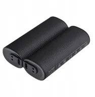 Powerbanki - VEGER powerbank 2 x 5000 mAh z podgrzewaczem do rąk 2,4A 2 szt czarno srebrny - miniaturka - grafika 1