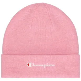 Czapka zimowa Champion Beanie Cap 806064 różowy - Czapki damskie - miniaturka - grafika 1