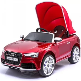 Import SUPER-TOYS ORYGINALNE AUDI RS 5 Z DASZKIEM CZERWONE - Pojazdy elektryczne dla dzieci - miniaturka - grafika 1