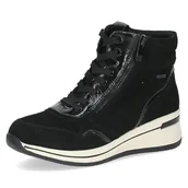 Kozaki damskie - Caprice Damskie 9-26103-45 modne kozaki, Black Comb, 41 EU szerokie, czarny Comb, 41 EU szeroki - miniaturka - grafika 1