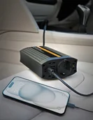 Przetwornice samochodowe - Przetwornica OEINVU150, moc użytkowa: 150 W, napięcie wejściowe: 12 V, napięcie wyjściowe: 230 V USB - 104x156x51 mm - miniaturka - grafika 1