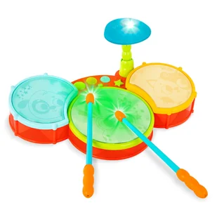 B.toys Little Beats – interaktywny zestaw perkusyjny - Instrumenty muzyczne dla dzieci - miniaturka - grafika 1