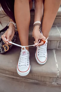 Big Star Damskie Białe Trampki T274022-36 - Moda i Uroda OUTLET - miniaturka - grafika 1