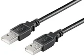 Kable USB - Kabel USB MicroConnect USB2.0 A-A 3M M-M BLACK USBAA3B - miniaturka - grafika 1