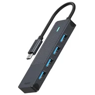 Huby USB - Hub USB Rapoo USB-C/4x USB 3.0 (UCH-4001) - miniaturka - grafika 1