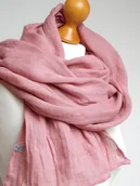 Apaszki i szaliki damskie - DUŻY szal lniany damski, lniane szalki - miniaturka - grafika 1