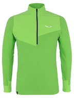 Bluzy sportowe męskie - Salewa Bluza polarowa w kolorze zielonym - miniaturka - grafika 1
