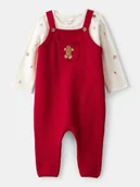 Pajacyki dla niemowląt - carter's 2-częściowy zestaw w kolorze czerwono-kremowym - miniaturka - grafika 1