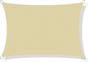 Żagiel Przeciwsłoneczny Ogrodowy Wodoodporny 3X5 M Ciemny Beżowy Zacieniacz - Parasole ogrodowe - miniaturka - grafika 1