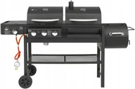 Grille gazowe - GRILL GAZOWY WĘGLOWY + WĘDZARKA 3w1 EL FUEGO SIERRA COMBIGRIL ŻELIWNY RUSZT - miniaturka - grafika 1