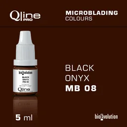 Pigment do microbladingu brwi Bioevolution Qline Pro Microblading Black Onyx MB 08 5ml - Pozostałe akcesoria kosmetyczne - miniaturka - grafika 1