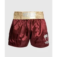 Spodnie sportowe męskie - Venum Spodenki Muay Thaï Classic Shorts Burgundy/Gold/White - miniaturka - grafika 1