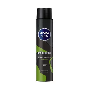 Nivea Dezodorant DEEP BLACK CARBON AMAZONIA spray męski 250ml - Dezodoranty i antyperspiranty męskie - miniaturka - grafika 1