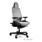 Fotele gamingowe - Fotel gamingowy RONIN Siatka Unique Biało-szary  ✂ RABAT w sklepie! ✂️ - miniaturka - grafika 1