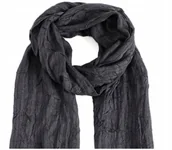 Apaszki i szaliki męskie - MODNY GNIECIONY Duży Szalik Szal Męski WISKOZA w20 - miniaturka - grafika 1