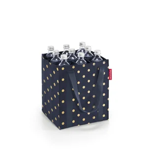 Torba bottlebag, metallic dots blue RZJ4117 - Torby i wózki na zakupy - miniaturka - grafika 1