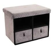 Szafki na buty - Pufa CUBIX organizer z szufladami szara - miniaturka - grafika 1