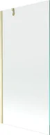 Parawany nawannowe - Mexen Next parawan nawannowy 1-skrzydłowy 90 x 150 cm, transparent, złoty szczotkowany - 895-090-000-00-00-55 - miniaturka - grafika 1